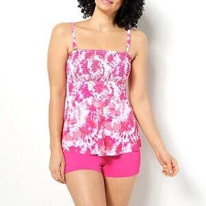 Kim Gravel x Swimsuits For All Smocked Bandeau and Shorts Set